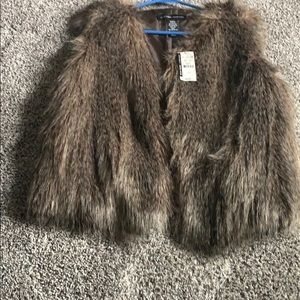 Faux fur vest
